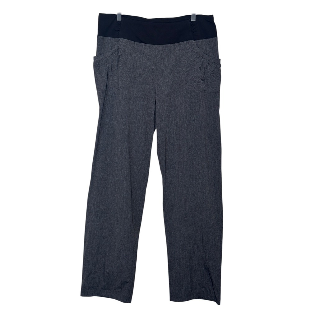 prAna Summit Pants XL Charcoal Grey Heather Gorpcore Hiking Yoga Athleisure